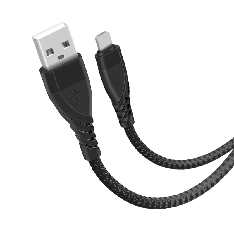 CYCLONE Serie Nylon braid USB A male to Lighting male 8 pin cable - IPHONE CABLE - flitop.net