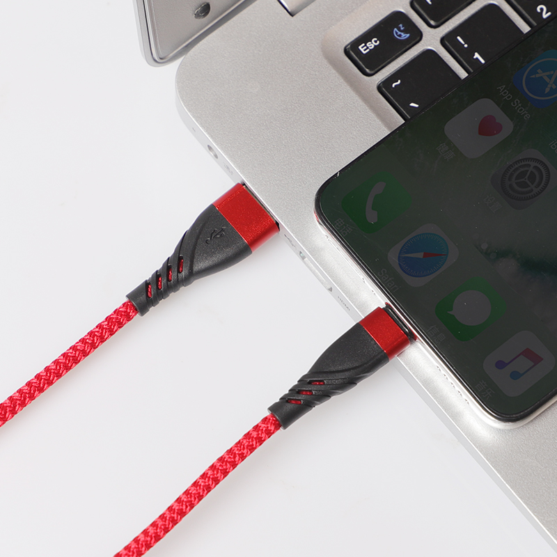 CYCLONE Serie Nylon braid USB A male to Lighting male 8 pin cable - IPHONE CABLE - flitop.net