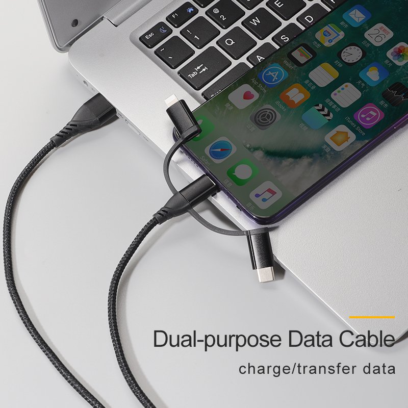 CYCLONE Serie 5 in 1 Armature braid universal USB Data Cable - IPHONE CABLE - flitop.net
