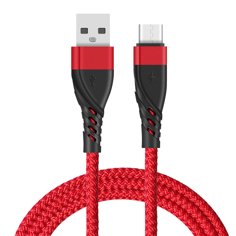 CYCLONE Serie Nylon braid USB A male to Type C male Data and Charging cable - IPHONE CABLE - flitop.net
