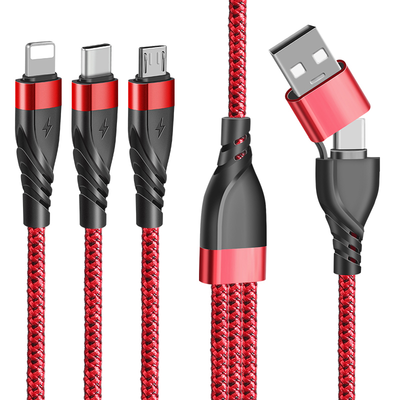 CYCLONE Serie 2 in 3 Armature braid universal USB Charging Cable - IPHONE CABLE - flitop.net