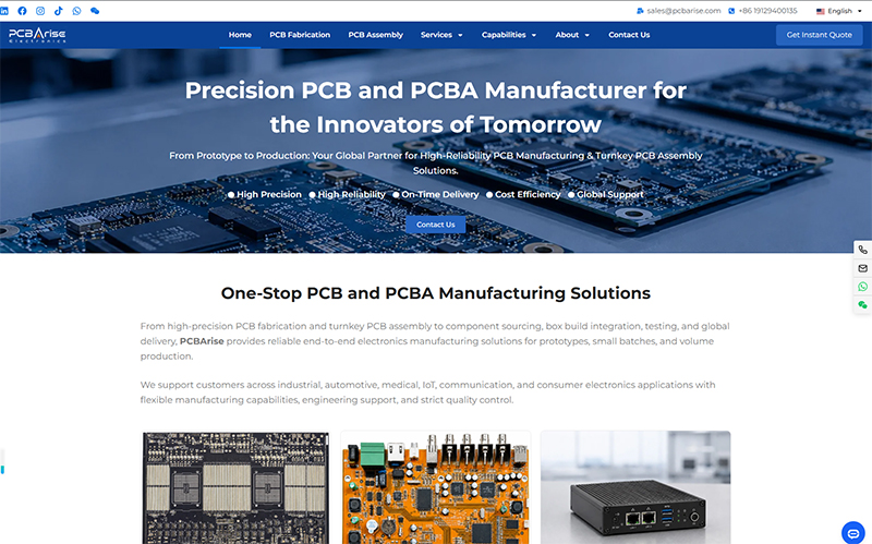PCBArise Electronics — Full Turnkey PCB Assembly Manufacturer