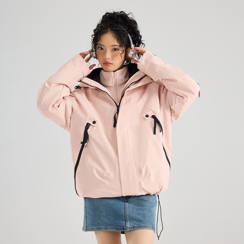 Unisex 3-in-1 Waterproof Hiking Hooded Jacket - Outdoor Apparel - CXB Apparel