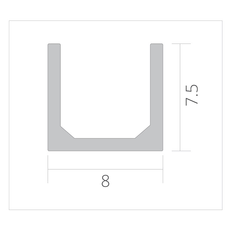 Neon Light Strips Top Bend - T0606 9 Neon Light Strips Top Bend Aluminum profile
