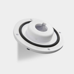 Custom White Injection Molded Flange - Injection Molding - CXB CNC Machining
